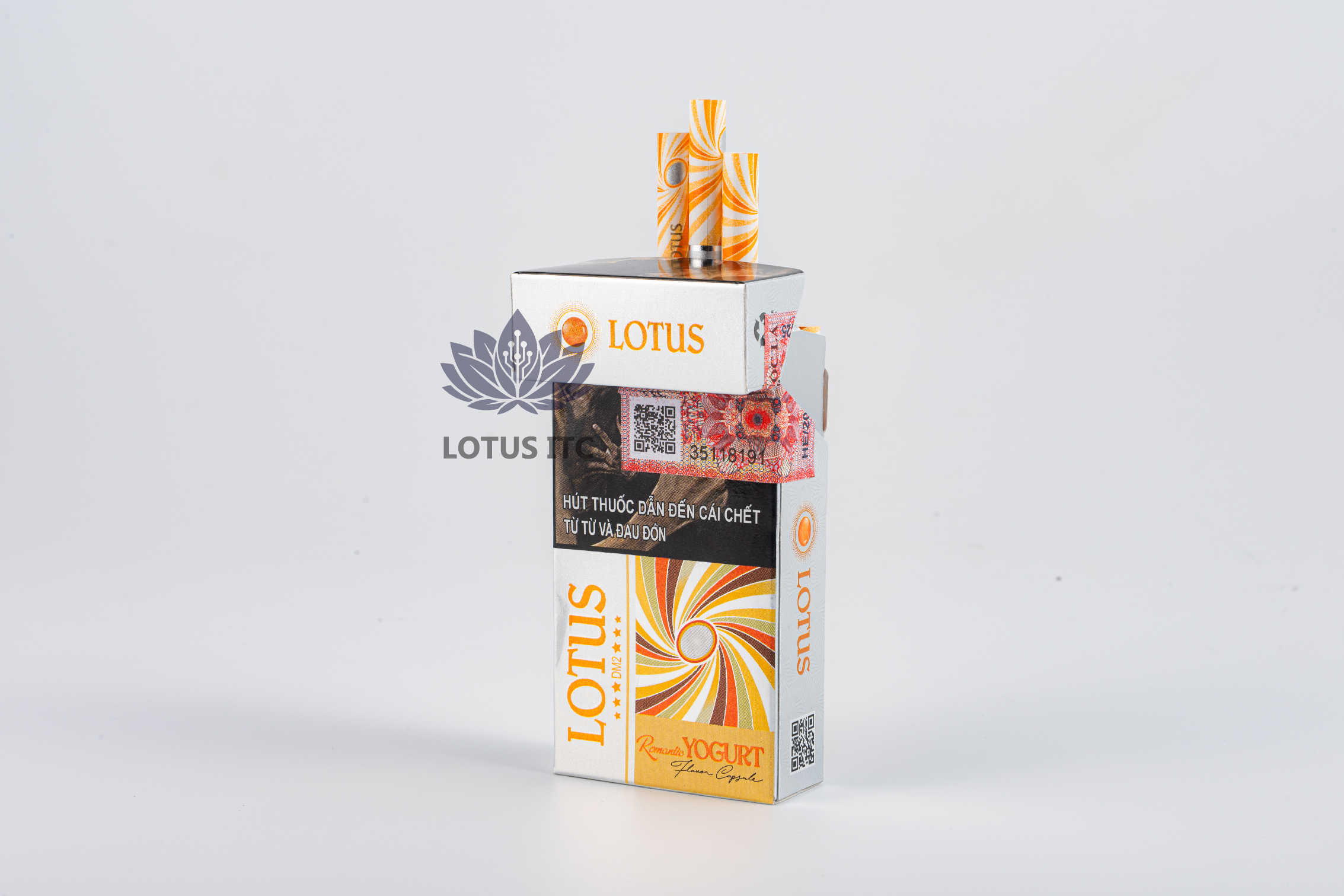 Lotus Romantic Yogurt Flavor Capsule - Thuốc Lá Bấm Đổi Vị Sữa Chua (20 điếu/1 Bao) (1 Cây/10 Bao)